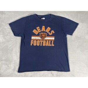 Chicago Bears NFL Football T-Shirt Men's L Navy Blue Team Apparel